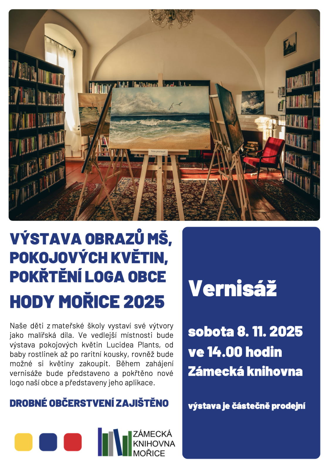 Pozvání na hodovou vernisáž výstav a křest loga obce 2025